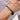 Pulsera magnética de cuero trenzado personalizada